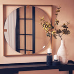 Gold Square Wall Mirror