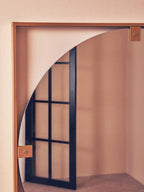 Gold Square Wall Mirror