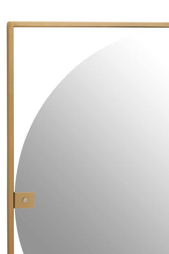 Gold Square Wall Mirror