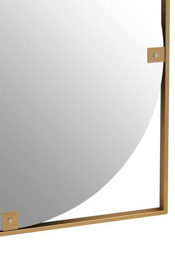 Gold Square Wall Mirror