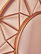 3D Round Gold Wall Mirror