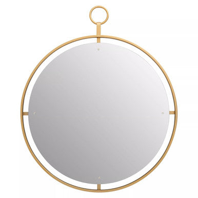 Gold Wall Mirror with Ring