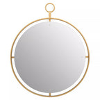 Gold Wall Mirror with Ring