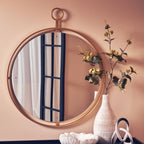 Gold Wall Mirror with Ring