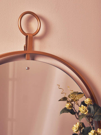 Gold Wall Mirror with Ring