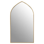 Gold Arched Wall Mirror