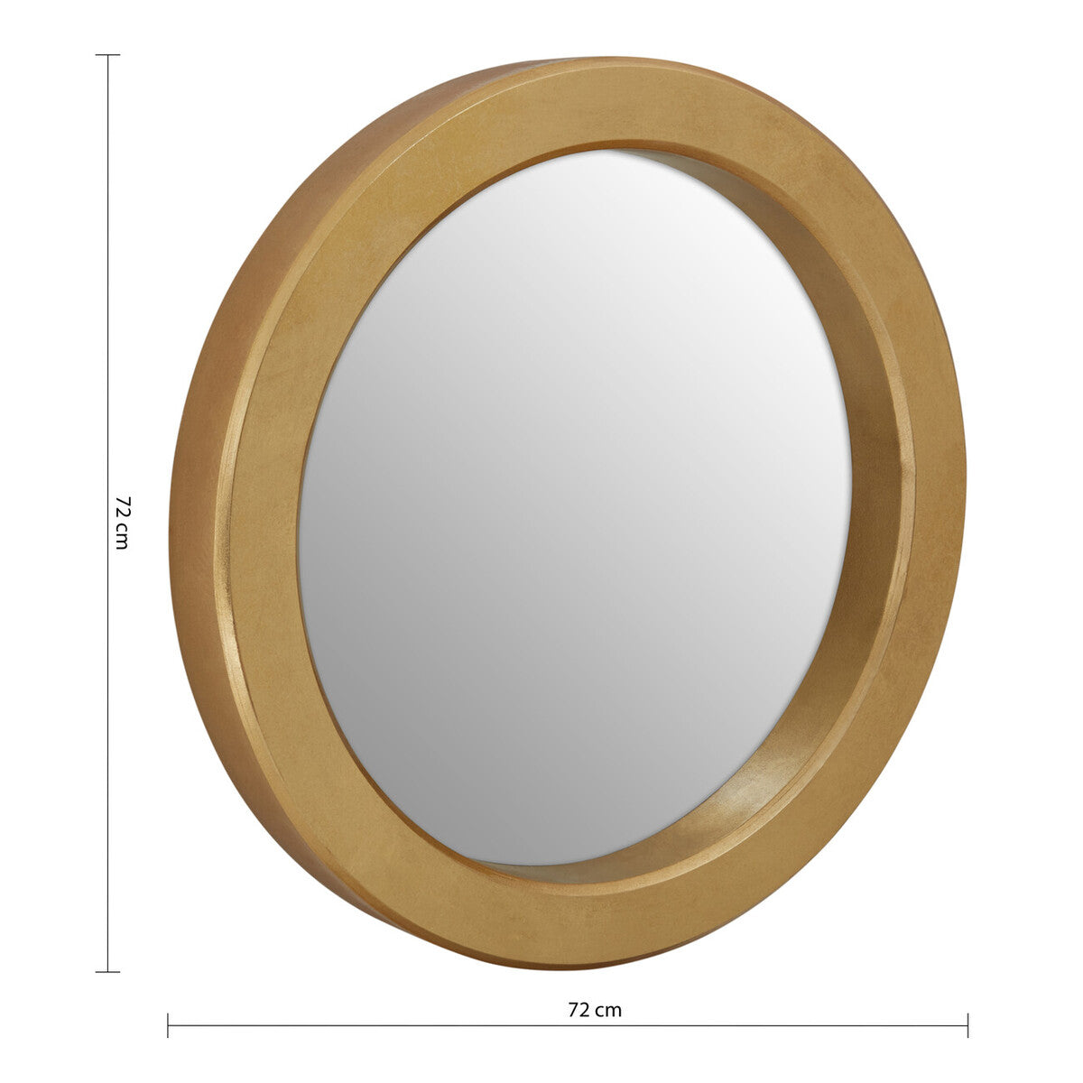 Wide Rim Halo Wall Mirror