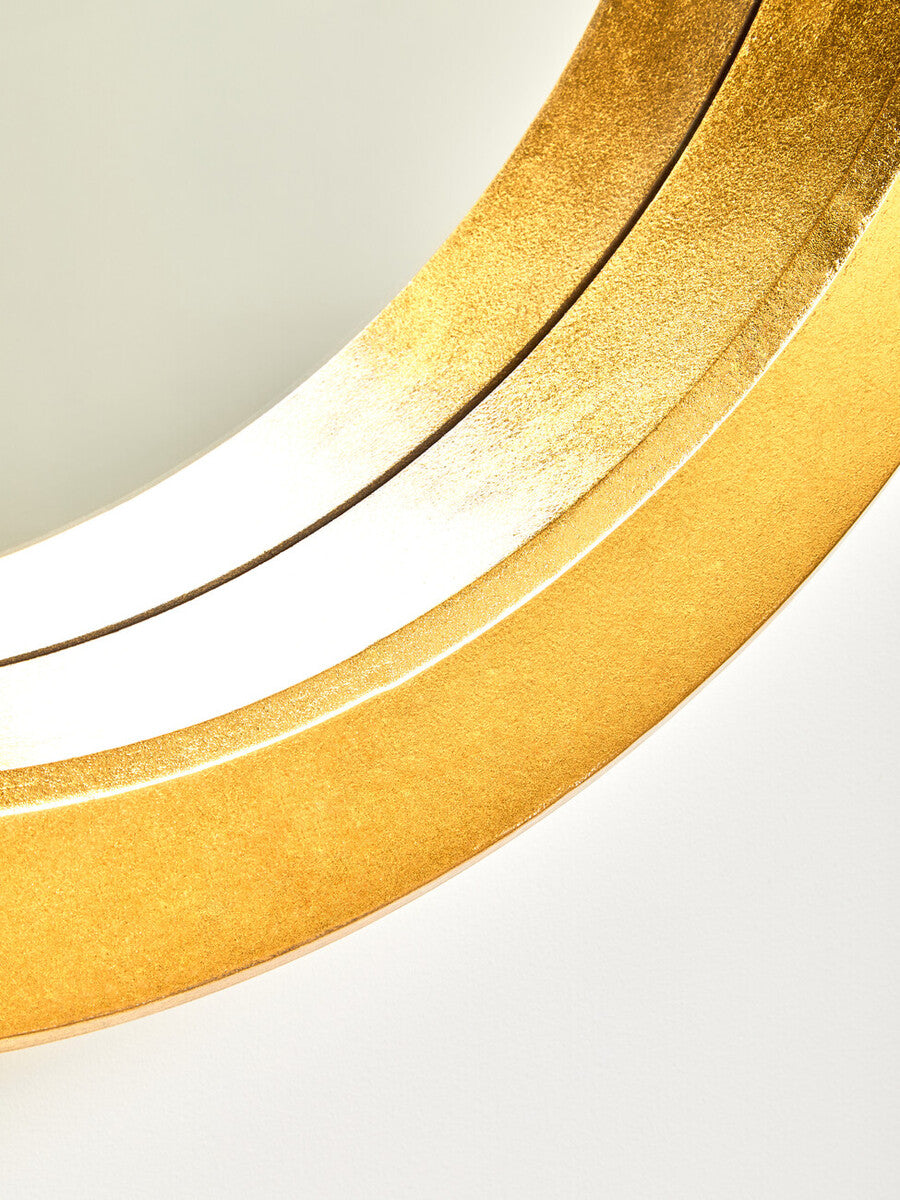 Wide Rim Halo Wall Mirror