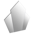 Art Deco Wall Mirror with Silver Finish Frame
