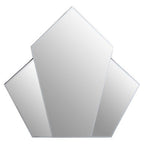 Art Deco Wall Mirror with Silver Finish Frame
