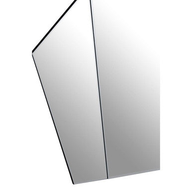 Art Deco Wall Mirror with Silver Finish Frame