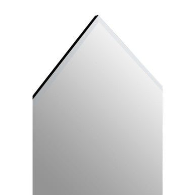 Art Deco Wall Mirror with Silver Finish Frame