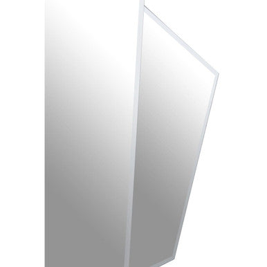 Art Deco Wall Mirror with Silver Finish Frame