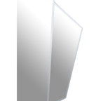 Art Deco Wall Mirror with Silver Finish Frame