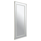 Rectangular Wall Mirror with Silver Finish Frame