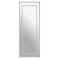 Rectangular Wall Mirror with Silver Finish Frame