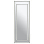 Rectangular Wall Mirror with Silver Finish Frame