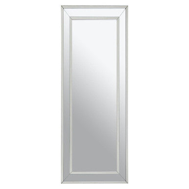 Rectangular Wall Mirror with Silver Finish Frame