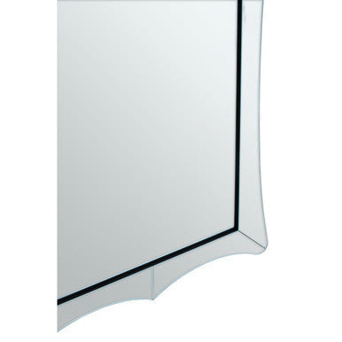 Curved Rectangular Wall Mirror