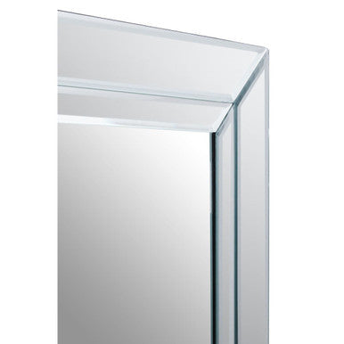 Large Double Bevelled Edge Wall Mirror