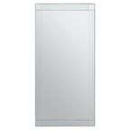 Large Rectangular Wall Mirror with Linear Detail