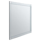 Small Rectangular Wall Mirror with Linear Detail