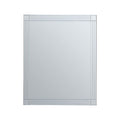 Small Rectangular Wall Mirror with Linear Detail