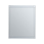 Small Rectangular Wall Mirror with Linear Detail