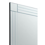 Small Rectangular Wall Mirror with Linear Detail