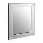 Small Rectangular Wall Mirror with Bevelled Frame