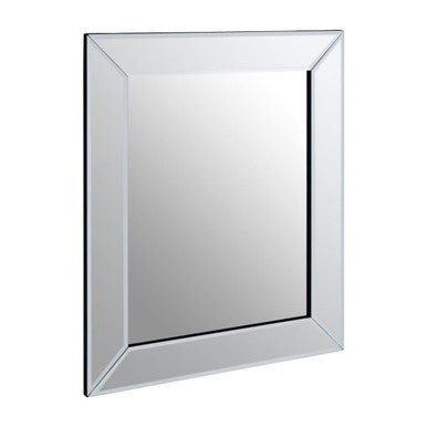 Small Rectangular Wall Mirror with Bevelled Frame