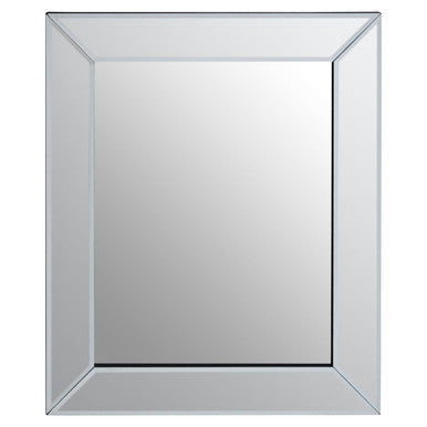 Small Rectangular Wall Mirror with Bevelled Frame