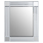 Small Triple Panel Frame Wall Mirror