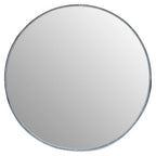 Large Round Silver Wall Mirror