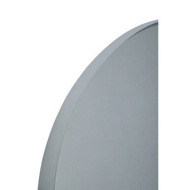 Large Round Silver Wall Mirror
