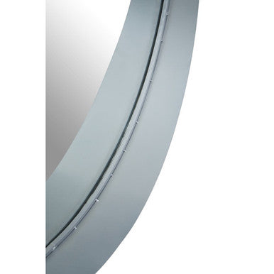 Large Round Silver Wall Mirror
