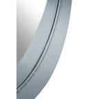Large Round Silver Wall Mirror