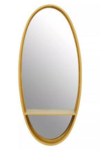Gold Oval Wall Mirror