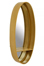 Gold Oval Wall Mirror