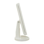 Tri Fold White LED Table Mirror