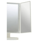 Tri Fold White LED Table Mirror