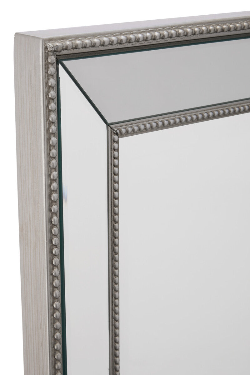 Rectangular Pane Silver Wall Mirror