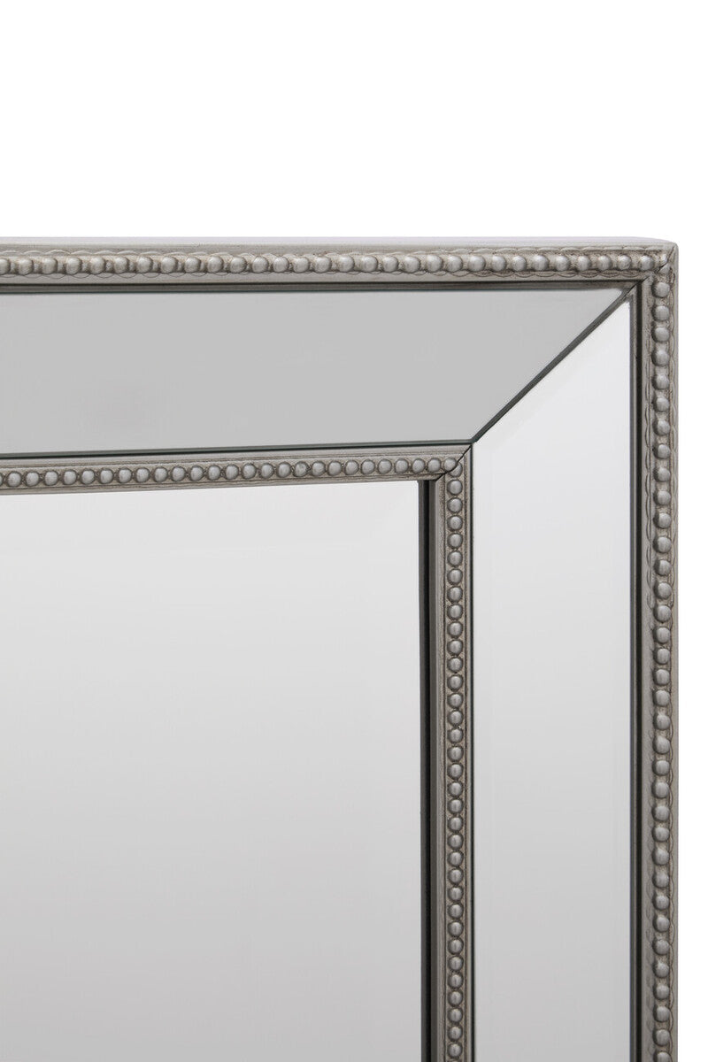 Rectangular Pane Silver Wall Mirror