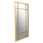 Brushed Gold Rectangular Wall Mirror