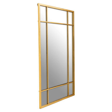 Brushed Gold Rectangular Wall Mirror