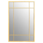 Brushed Gold Rectangular Wall Mirror