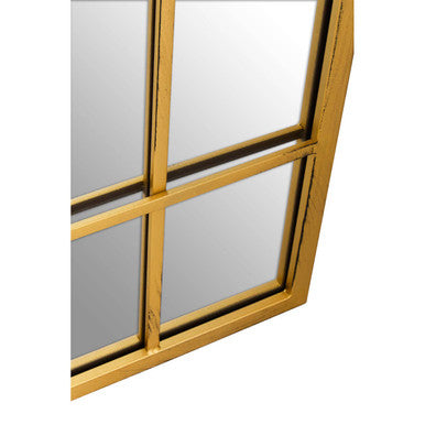 Brushed Gold Rectangular Wall Mirror