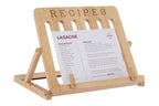 Tropical Hevea Wood Cookbook Stand