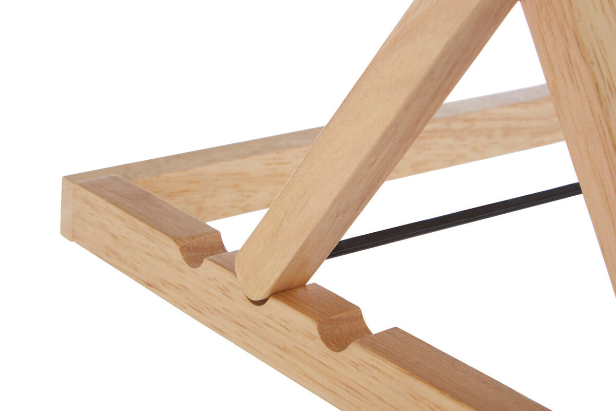 Tropical Hevea Wood Cookbook Stand
