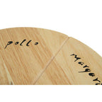 Rubberwood Pizza Board Set with Cutter